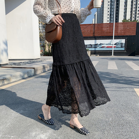 New Women's High Waist Slimming Midi Skirt