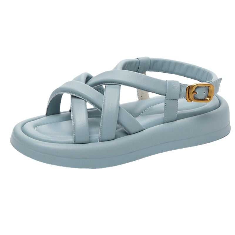 Casual Thick-soled Sandals Women's Summer Open-toe Thin Straps