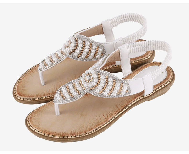 Thong Elastic Strap Sandals Cross Border Plus Size Fashion Women's