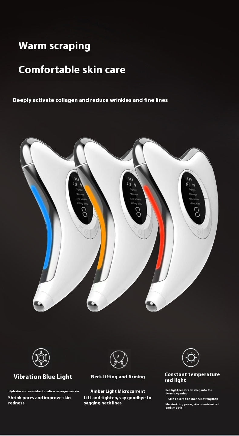 New Constant Temperature Inductive Therapeutical Micro Current Scraping Beauty Instrument