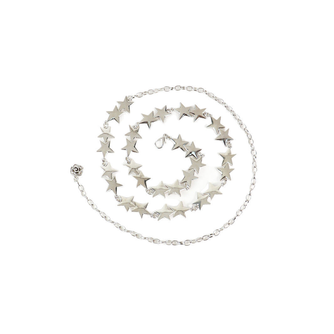 New Retro Metal Star Waist Chain Women's Accessory