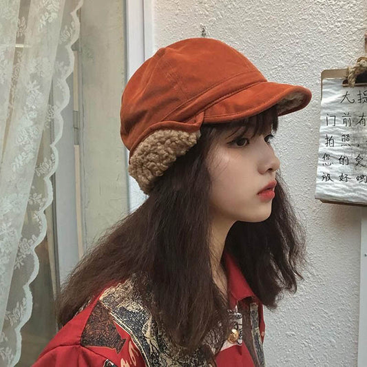 Women's Thick Fleece Duck Tongue Baseball