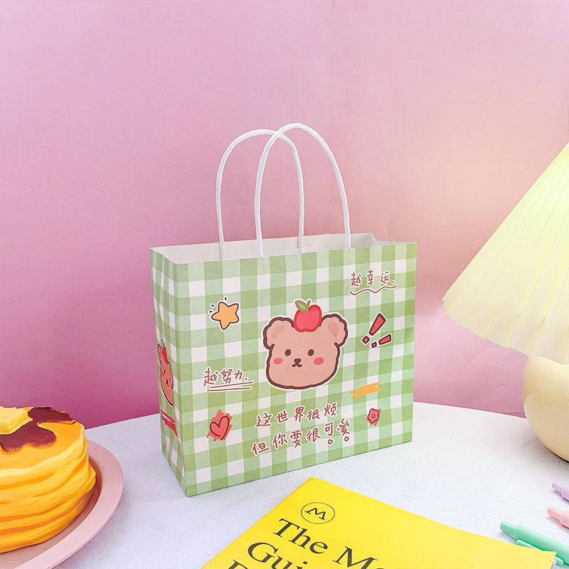Cute Ins Exquisite Korean Style Cartoon Paper Tote Bag