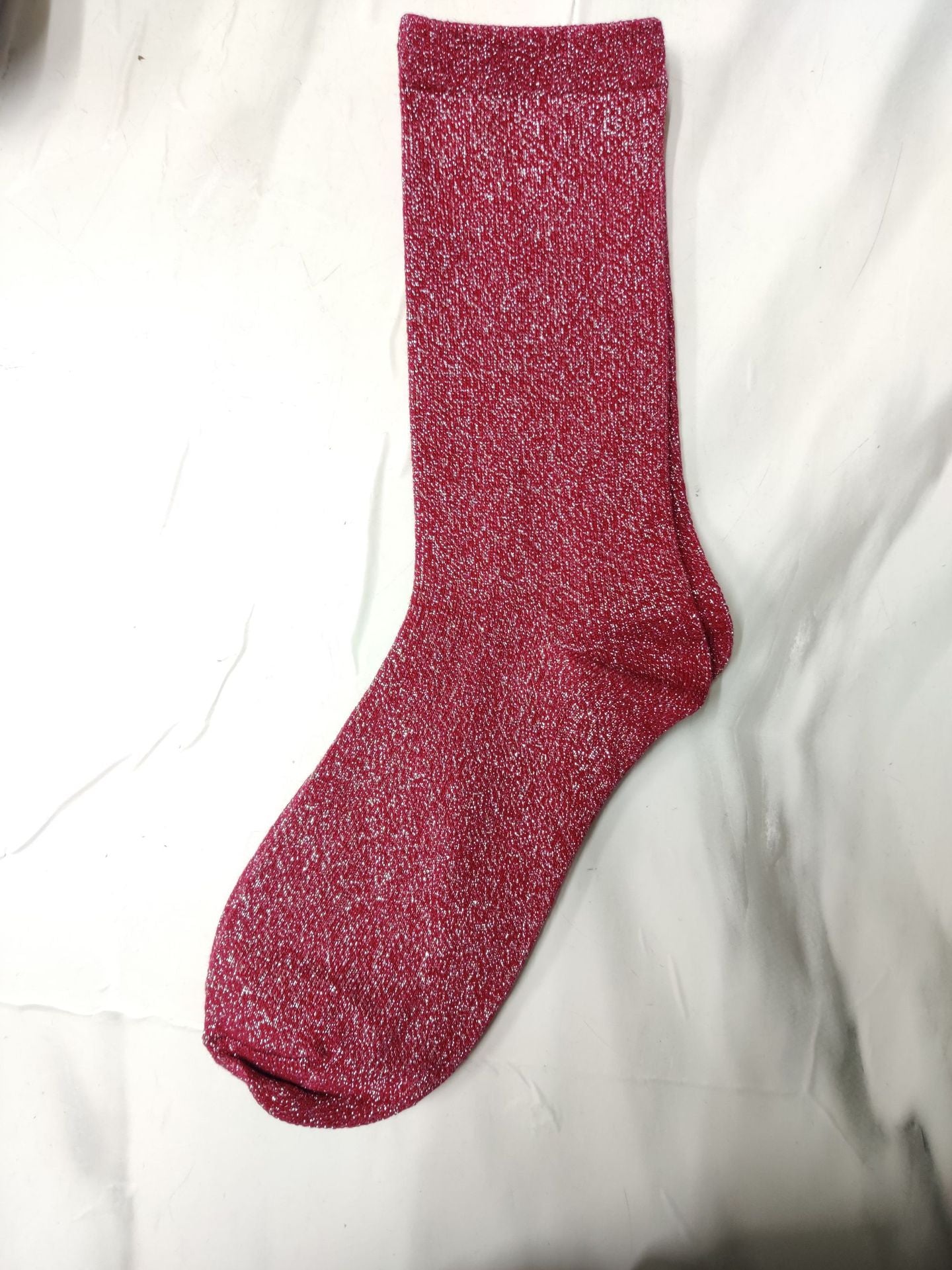 Women's Solid Color Thin Breathable Japanese Lurex Socks