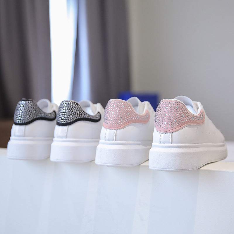Women's Autumn New Thick-soled White Sneakers