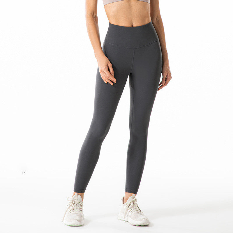 High-waisted Butt-lifting Sanded Fitness Pants
