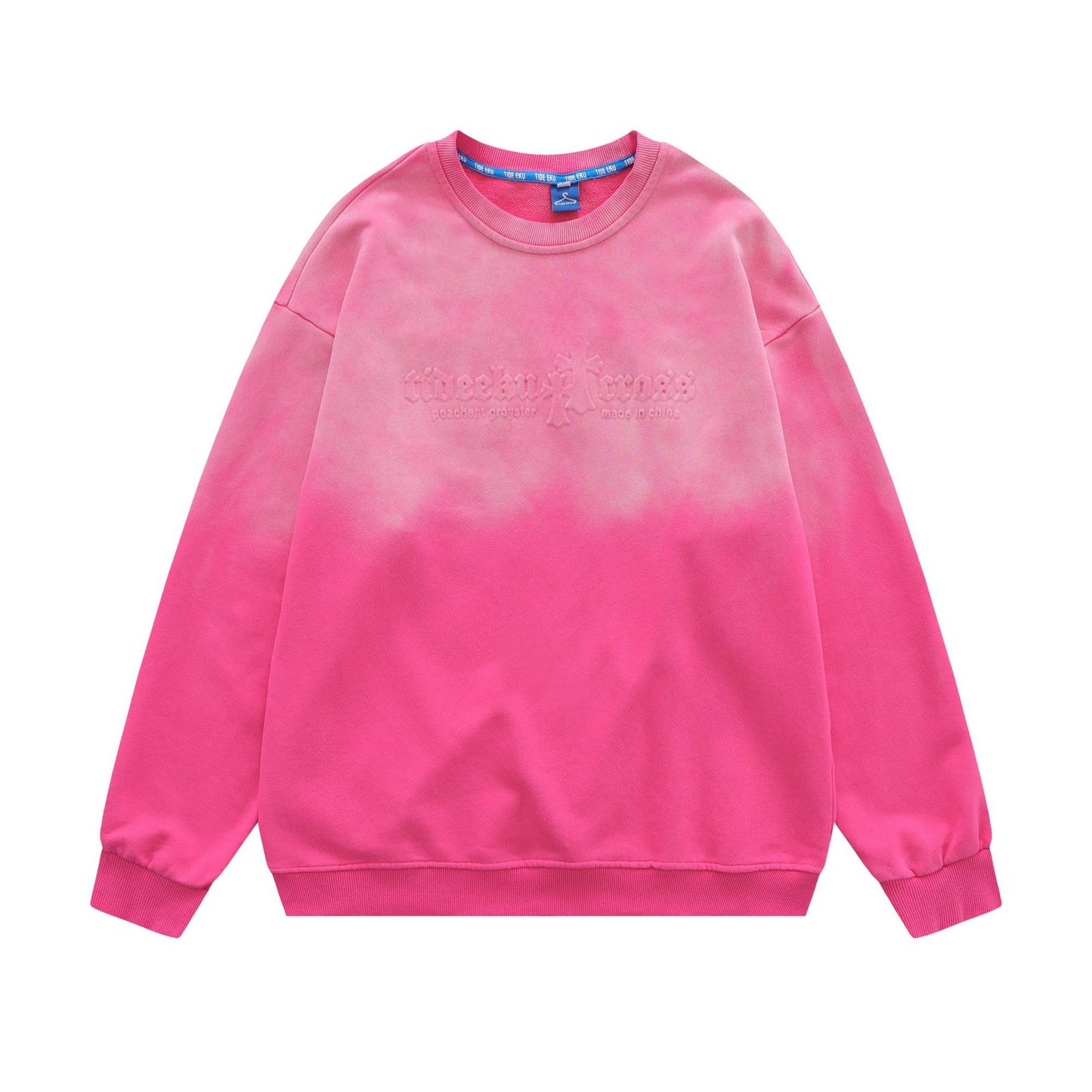Europe And The United States Hip-hop Three-dimensional Letters Gradient Top