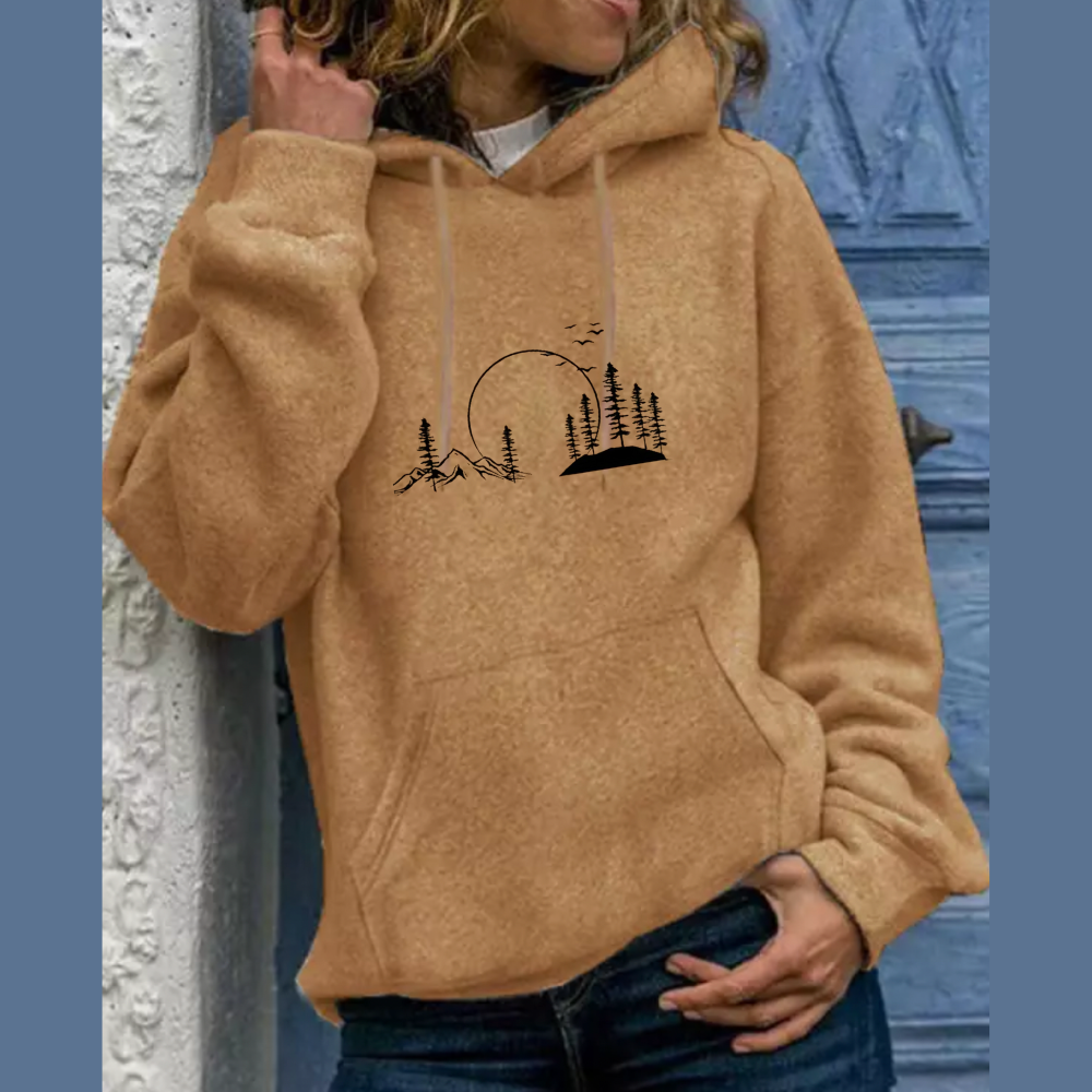 Hooded Solid Color Versatile Loose Student Hoodie Youth Casual