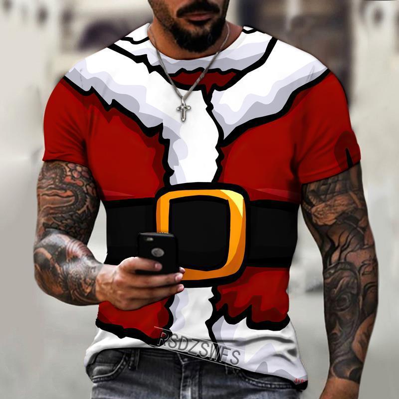 Fashion Christmas Short Sleeve Round Neck