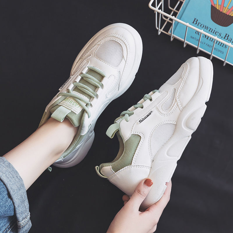 Korean Version All-match Running Mesh White Casual Shoes