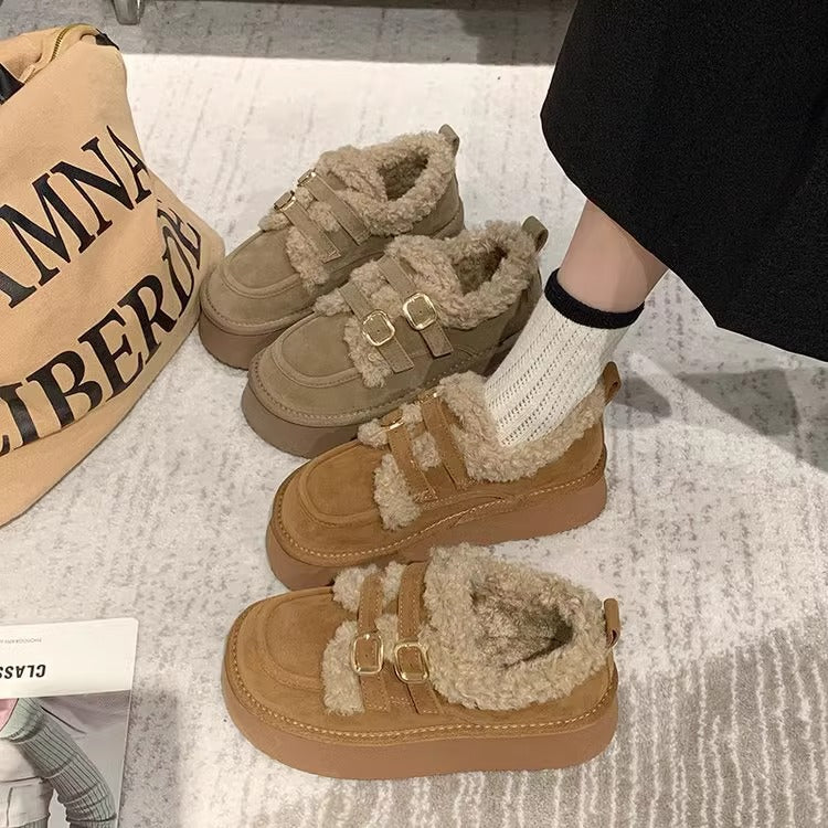 Stylish Slip-on Snow Boots With Cotton Lining For Ultimate Comfort