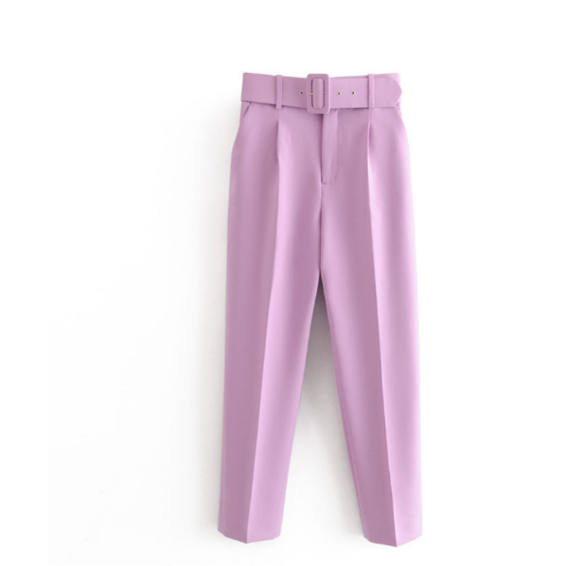 Women's Elegant Graceful Slim-fitting Ankle-tied Casual Pants