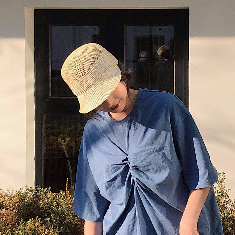 Retro Summer Simple British Style Sunscreen Straw Hat