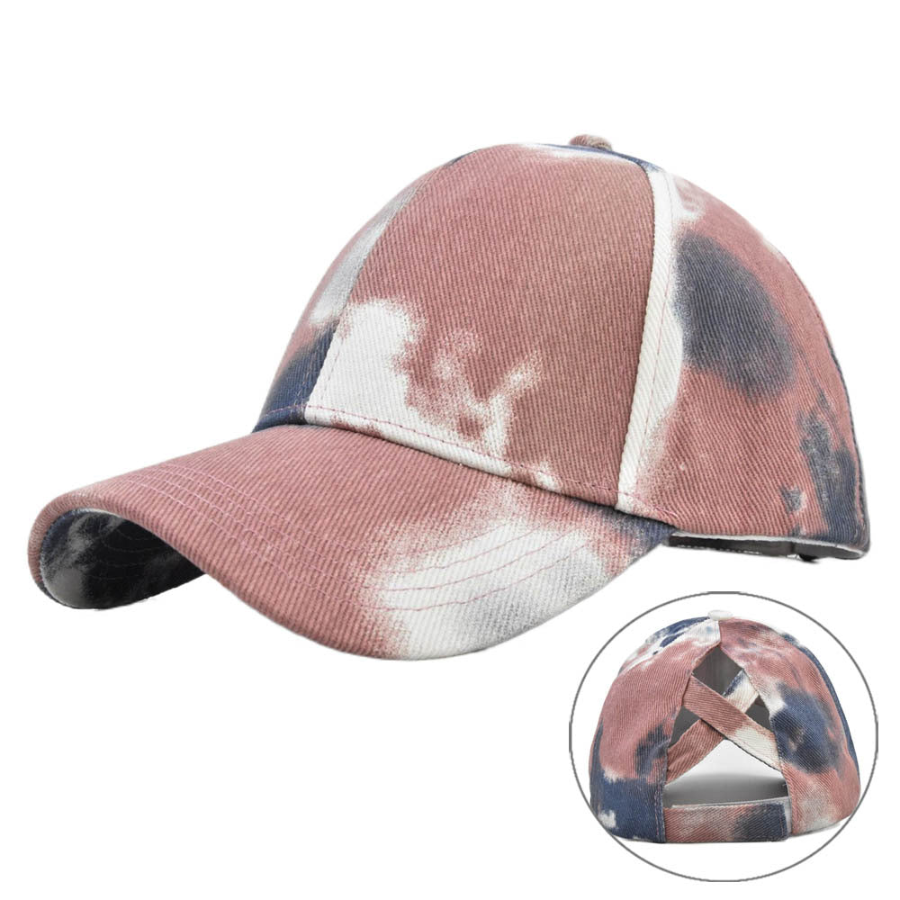 Women's Tie Dye Crossover Baseball Hat