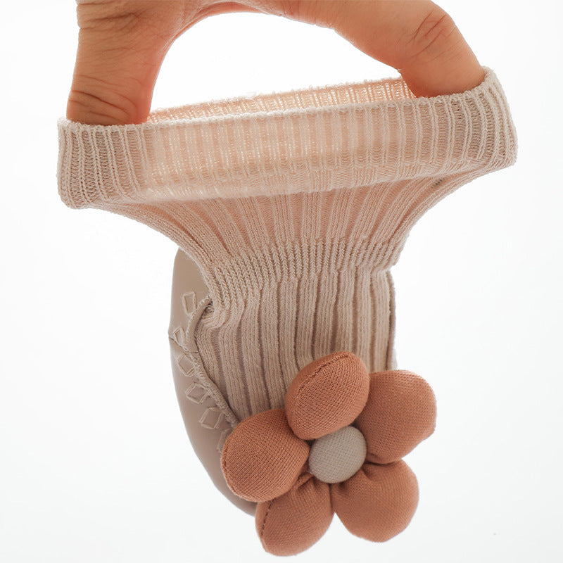 Korean Style Three-dimensional Flower Ankle Sock