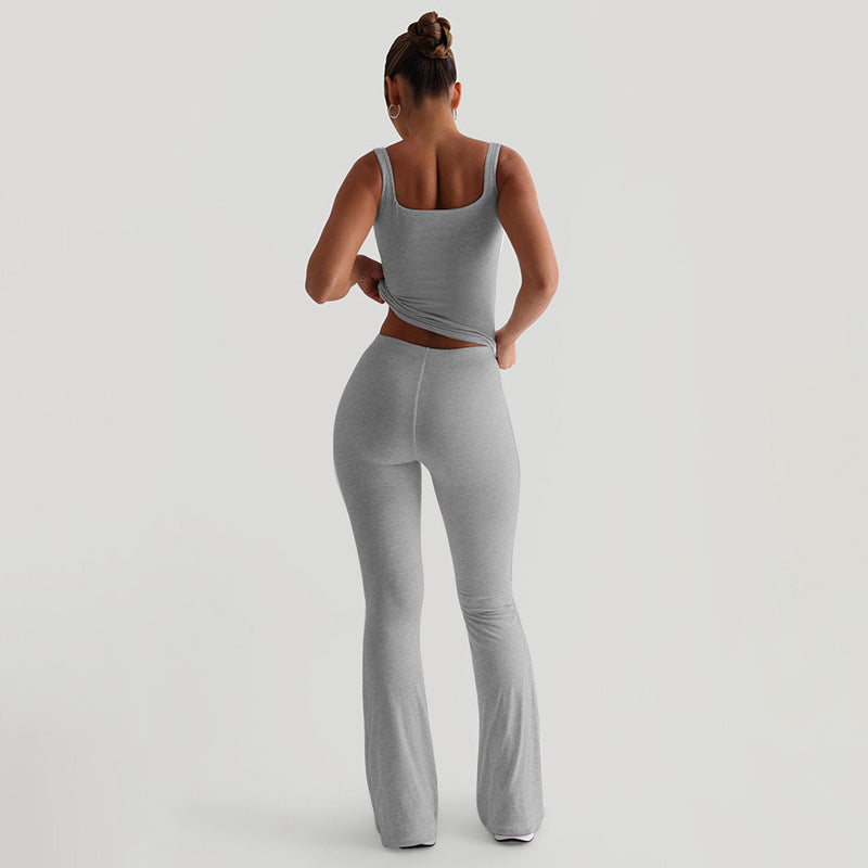 New Autumn Women's Fashion Fitted Boot-cut Casual Trousers