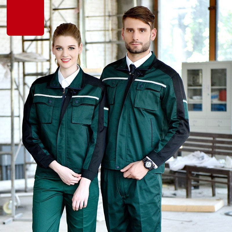 Long-sleeved Overalls Suit Wear-resistant Reflective Strip Labor Insurance Clothing