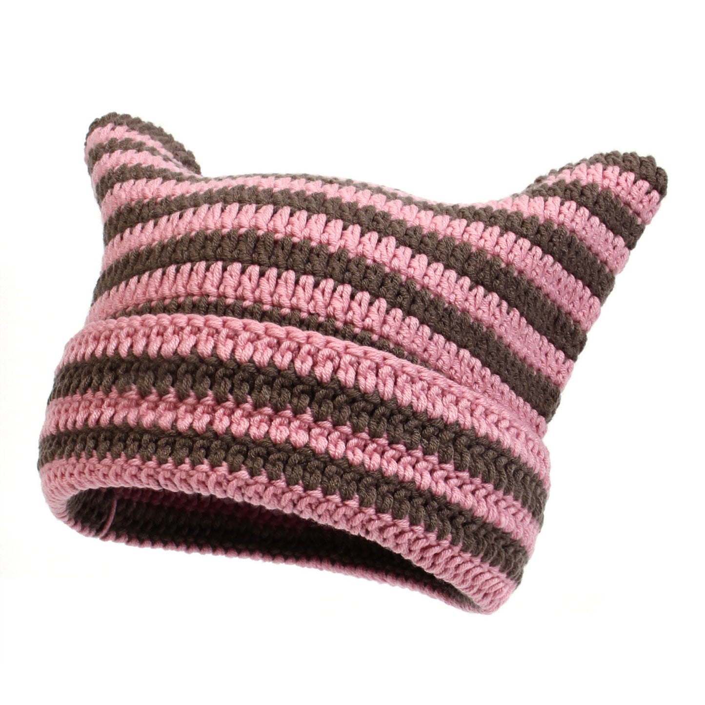 Japanese-style Mischievous Handmade Crocheted Woolen Hat