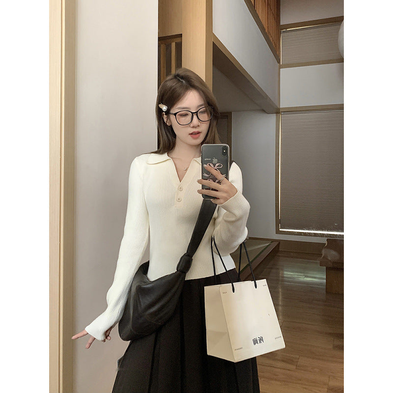 Slim Fit Inner Wear Sweater Slimming Top