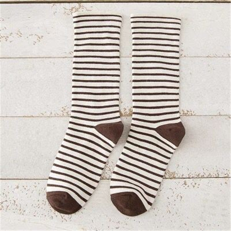 Fashion Japanese Horizontal Striped Women's Socks