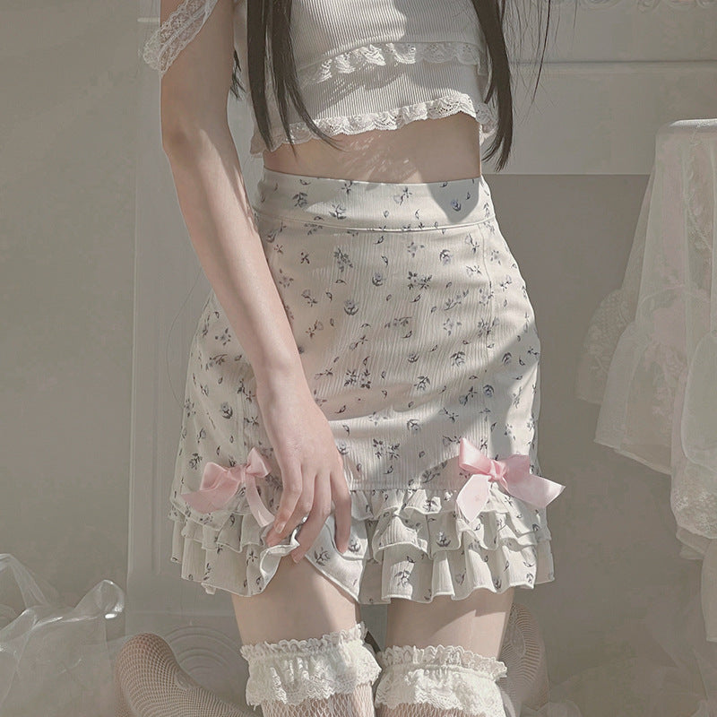 Women's Age-reducing Laminated Hem Skirt
