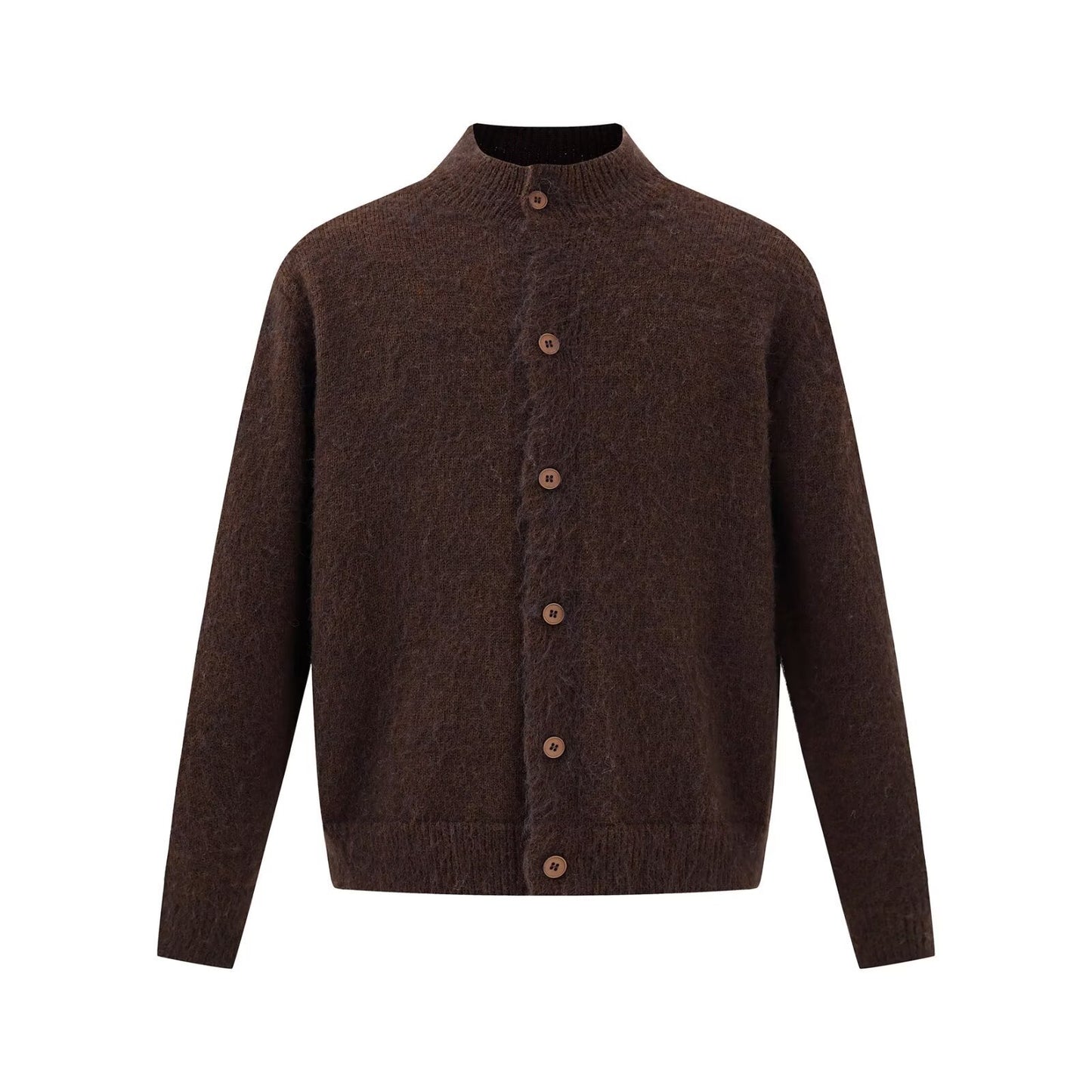 Mens Casual Halfcollar Buttonup Cardigan Sweater