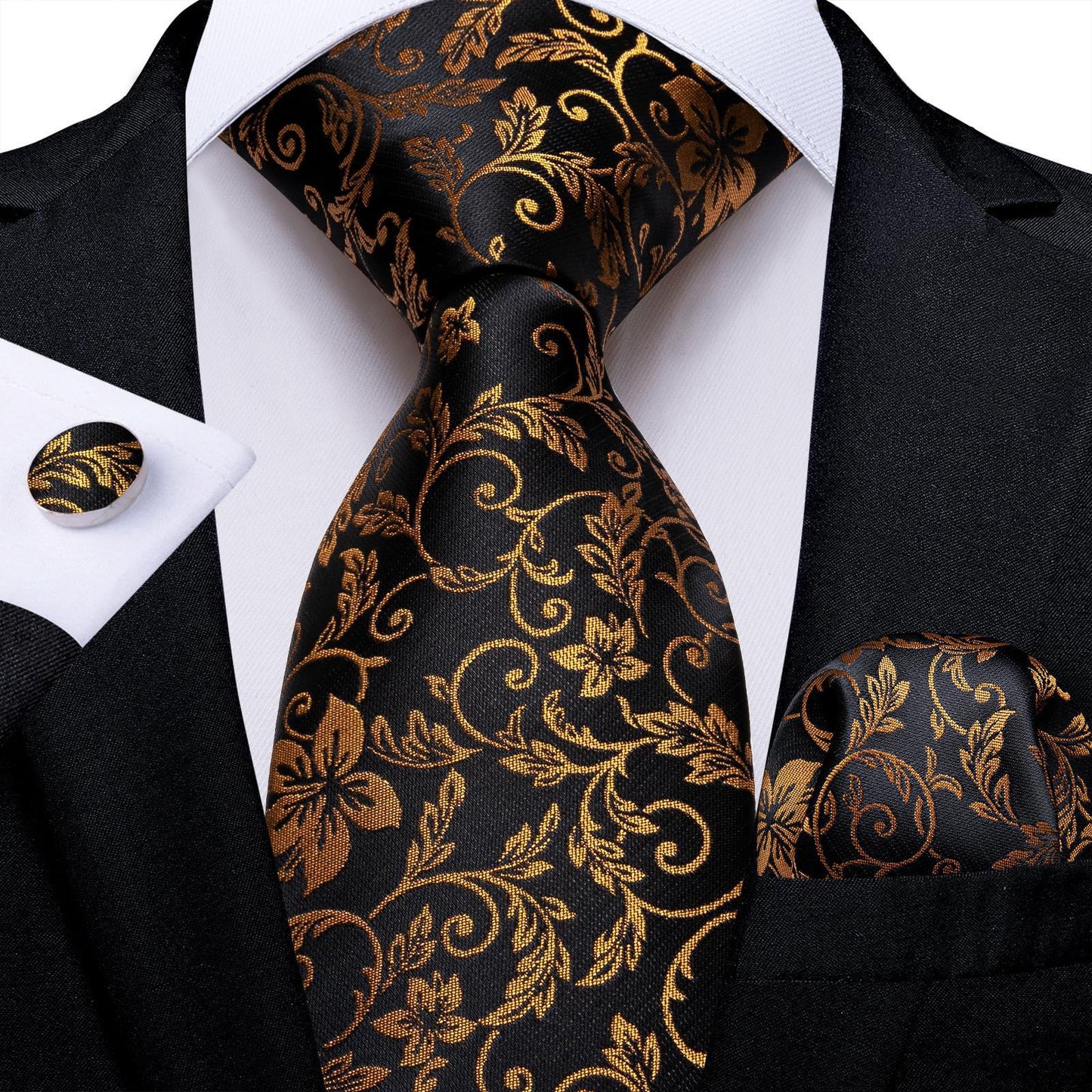 Vintage Jacquard Paisley Tie 3-Piece Set