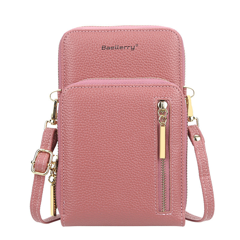Women's Wallet Vertical Large Capacity Double-layer Mobile Phone Bag