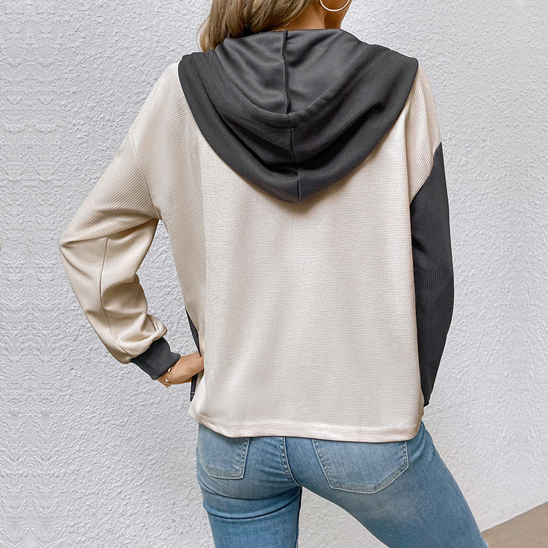 Damebeklædning Ny Hættetrøje Forår Og Efterår Pullover Sweater