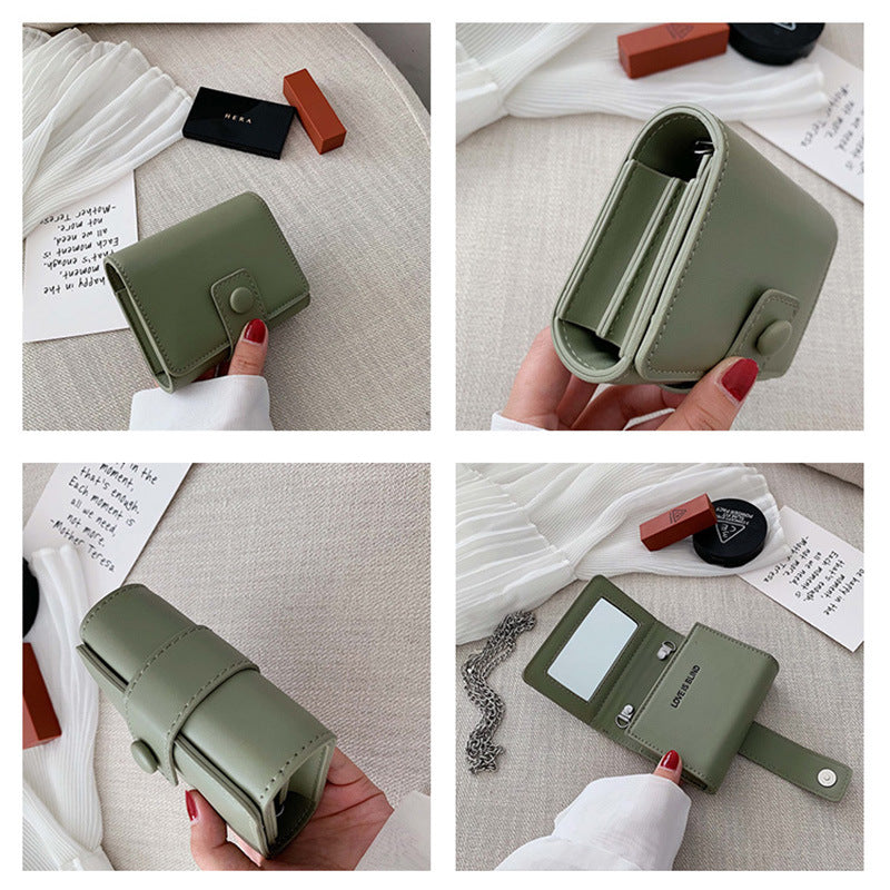 PU Lipstick Pack Single Room Crossbody Mini Women's Bag Portable