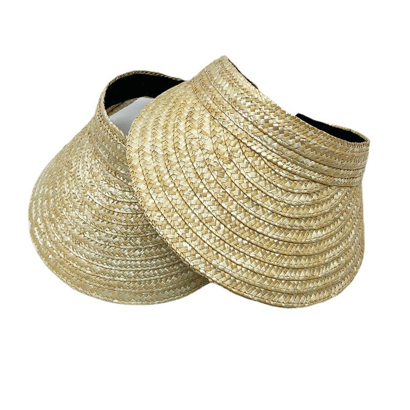 Women's Outdoor Topless Sunshade Straw Hat