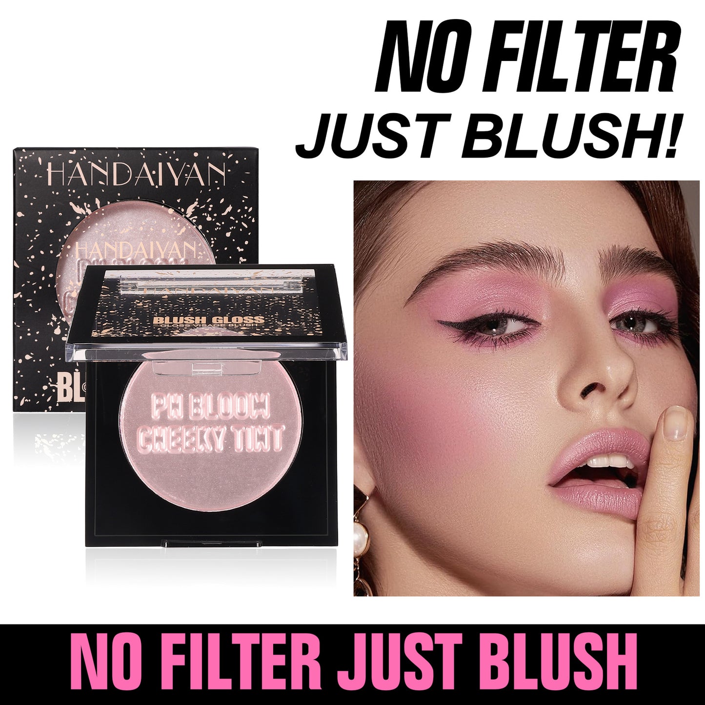 Blush Cream Lip Cheek Plate Multi-purpose Pearlescent Monochrome