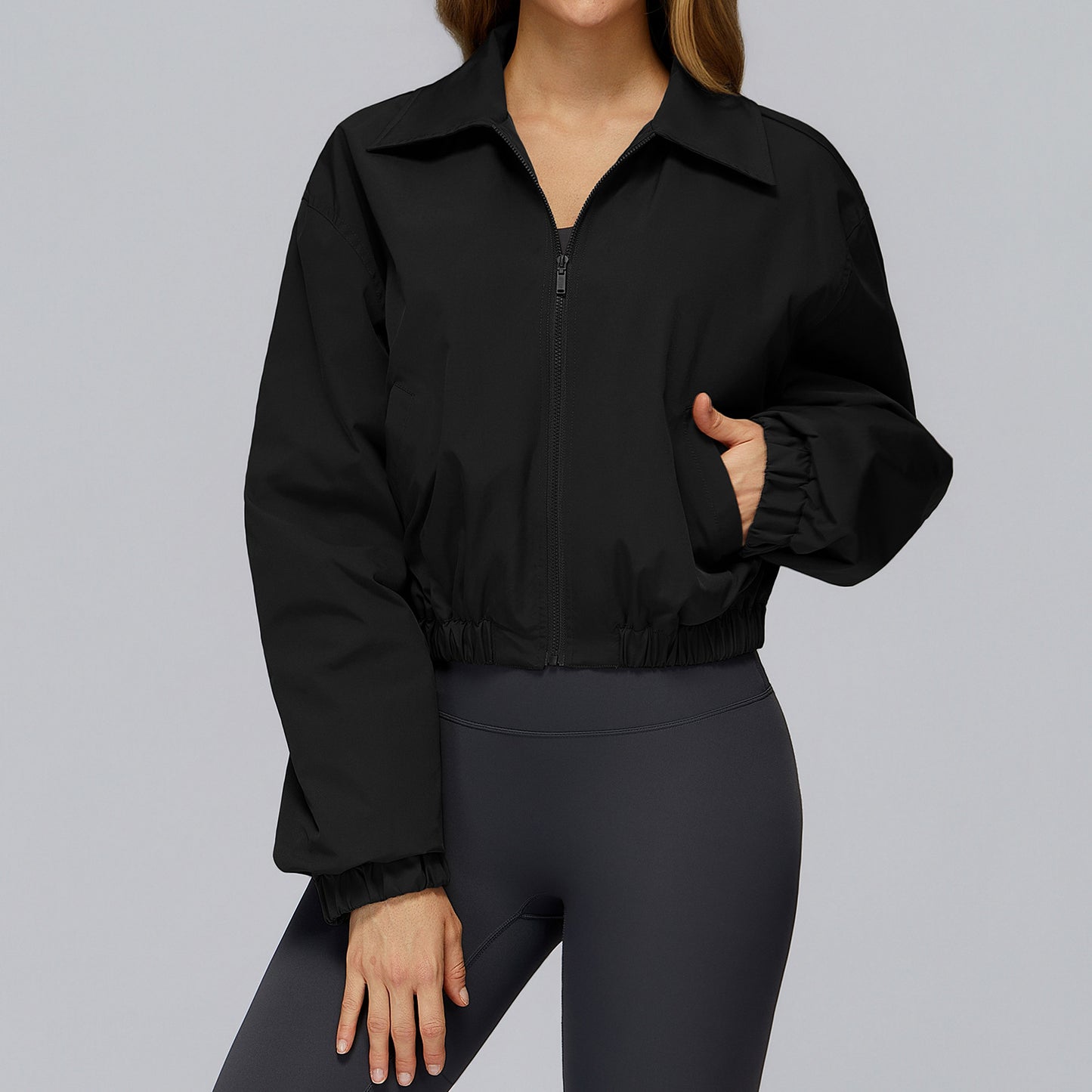 Baggy Coat Zipper Windproof Warm Sports Jacket