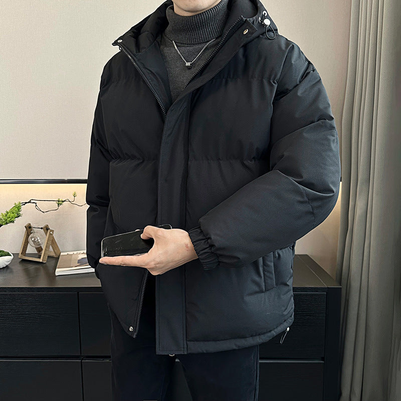 Winter Men's Cotton Hooded Loose Puffer Winter Coat