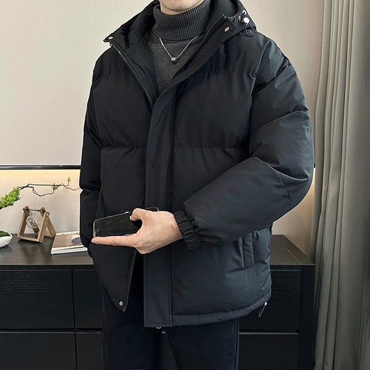 Winter Men's Cotton Hooded Loose Puffer Winter Coat