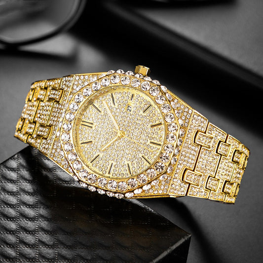 Fashion Stjerneklar Diamant Herre Quartz Ur