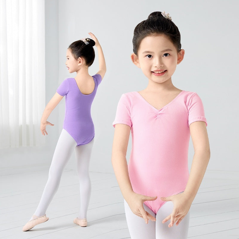 Childrens Dancewear Practice Wear Long-sleeve Ballet Leotards Chinese Dance Graded-exam Leotards