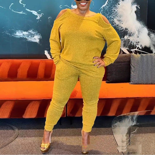 Suit Ankle-tied Trousers Plus Size Two-piece Suit