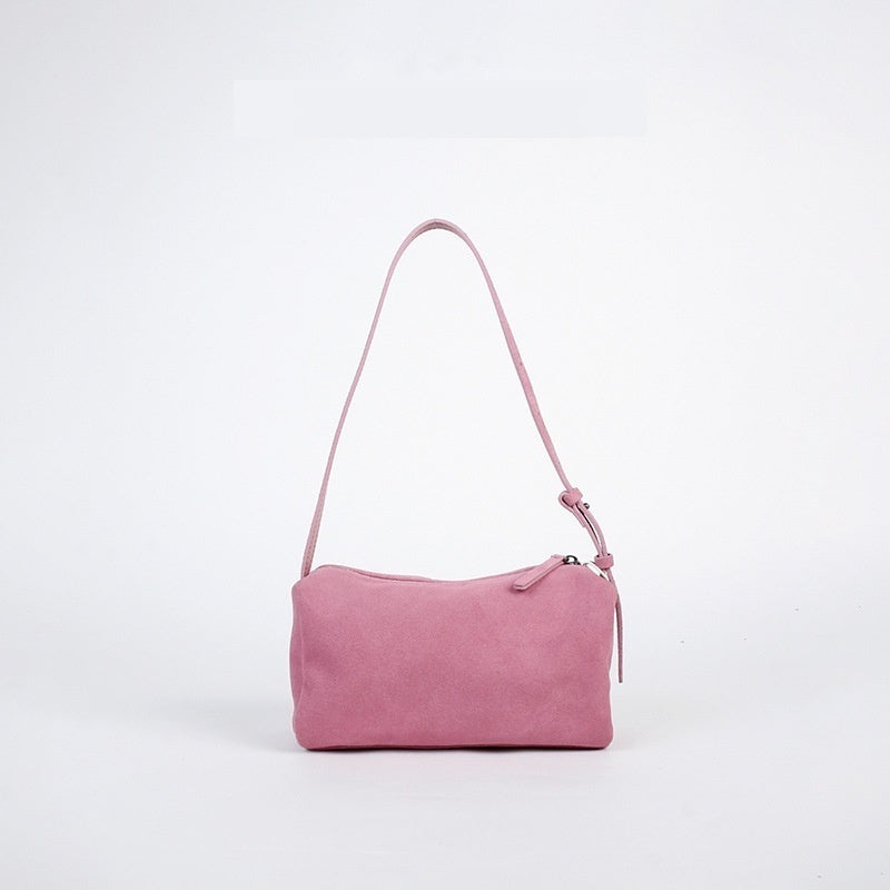 Crossbody Bag Minimalist Design Top Grain Leather Shoulder Bag