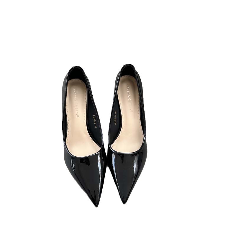 Spring And Autumn Pumps Tight Shallow Mouth All-Match Pointed Stiletto Heel