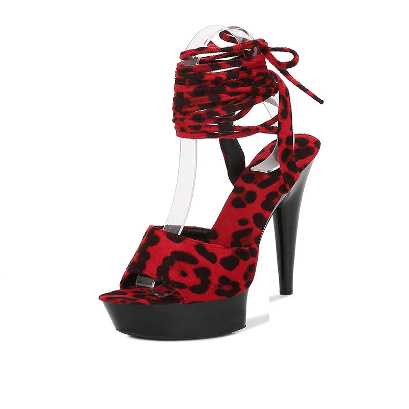 Stiletto Heel Leopard Print High Heels