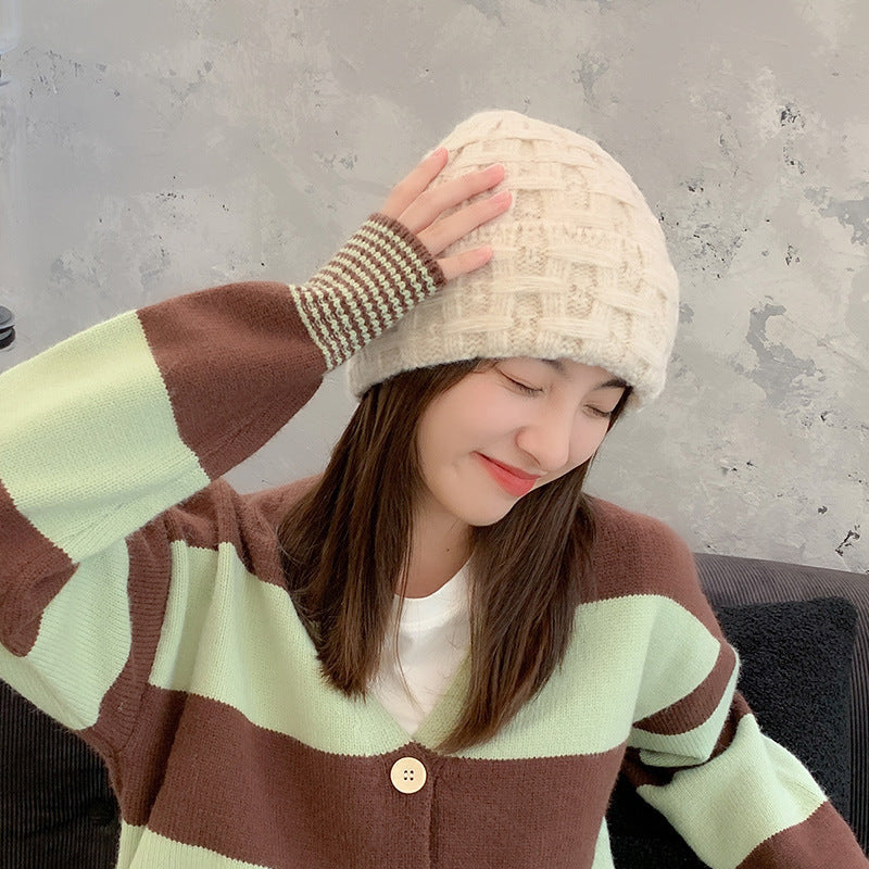 Women's Japanese Cute Warm Knitted Woolen Hat