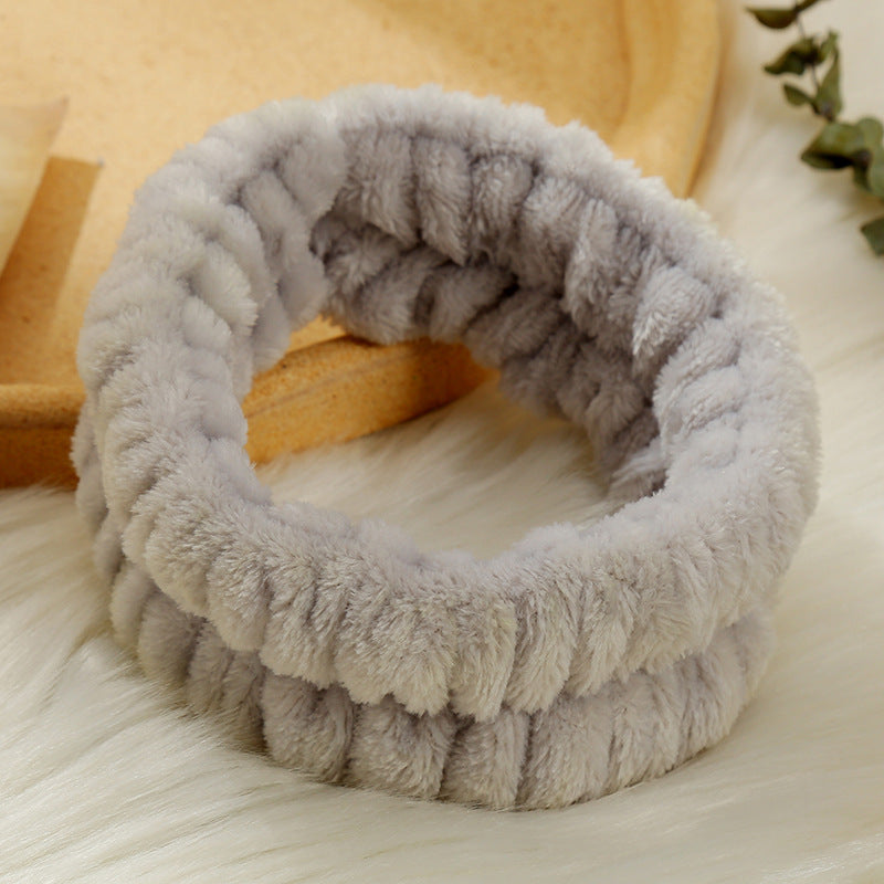 Solid Color Simple Face Wash Headband