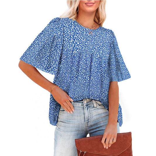 Women's Fashion Casual Floral Bohemian Little-girl Style Clothes