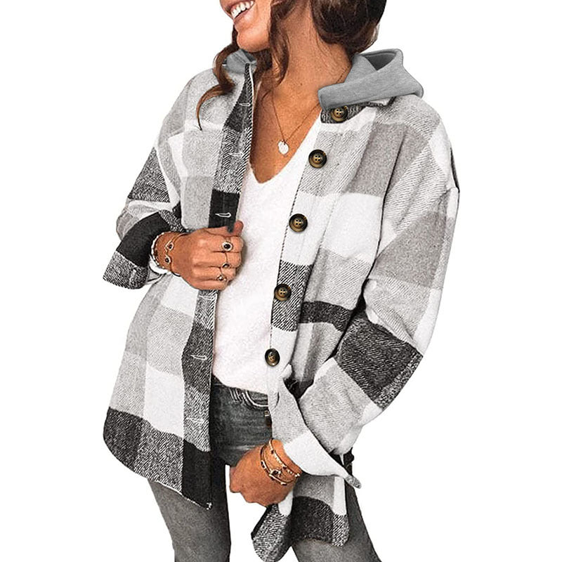 Women's Winter Pure Cotton Plaid Jacket