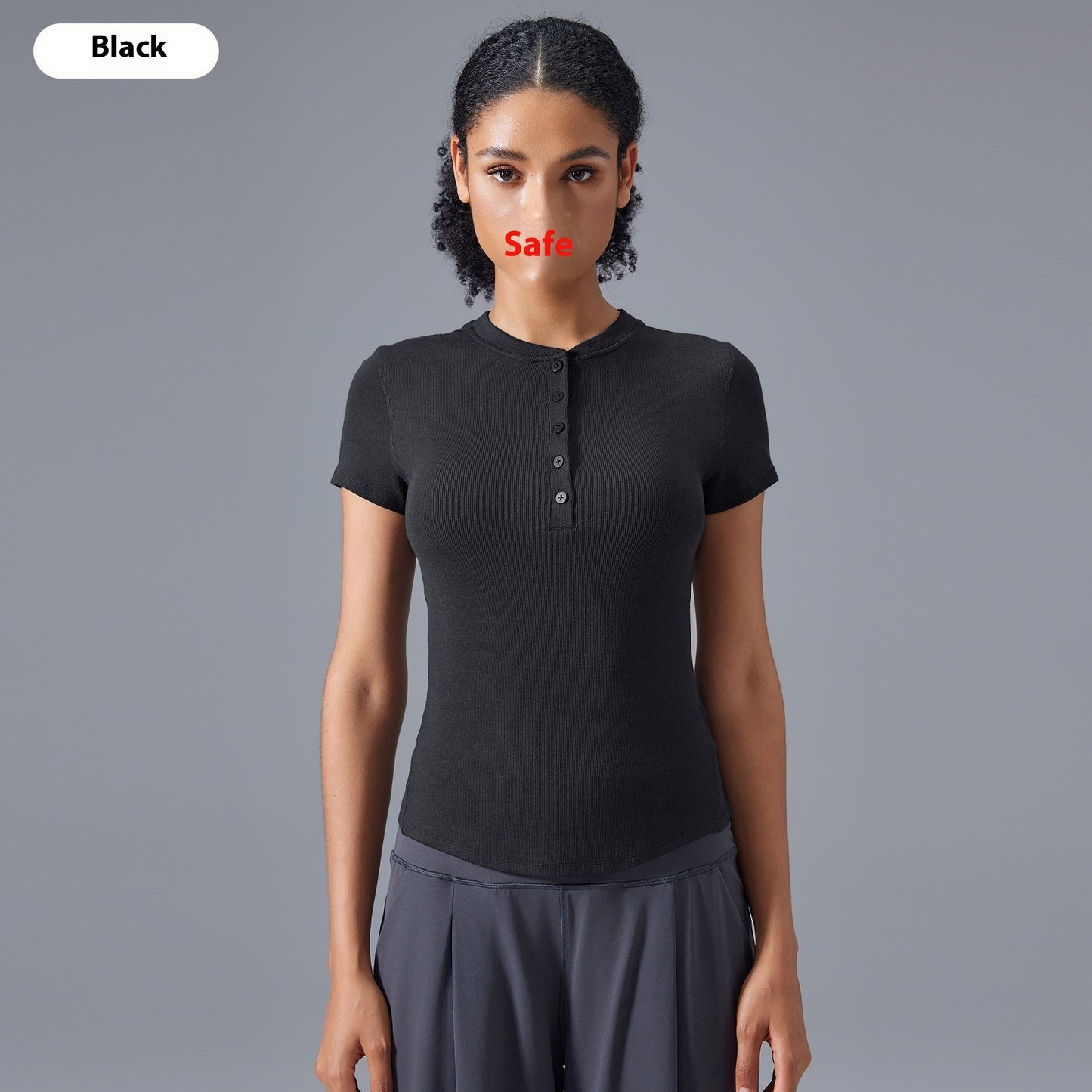 Leisure Wild Running Sports Nude Feel Slim Fit Yoga T-shirt