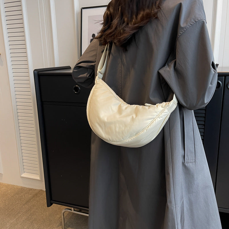 New Simple Women's Solid Color Single-shoulder Bag