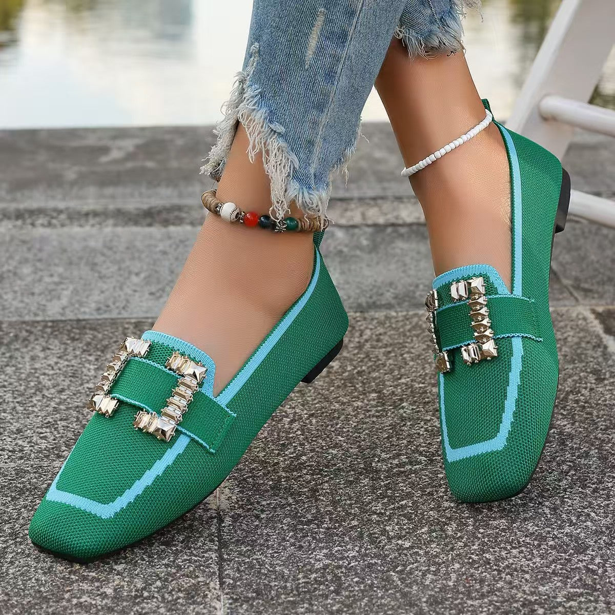 Vintage Suede Round Head Spring Loafers Gommino