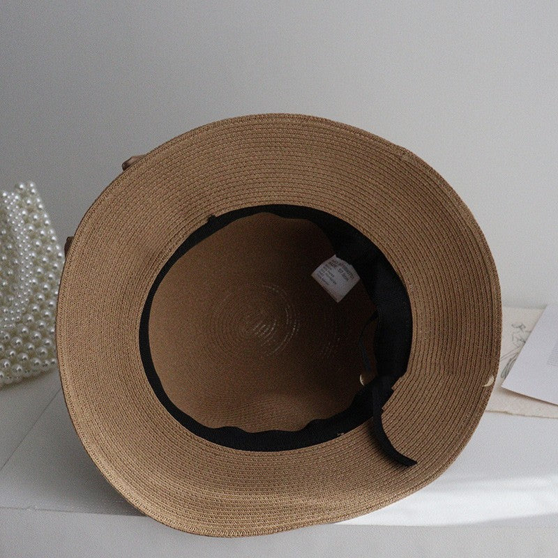 Female Korean Straw Plaited Outing Straw Hat