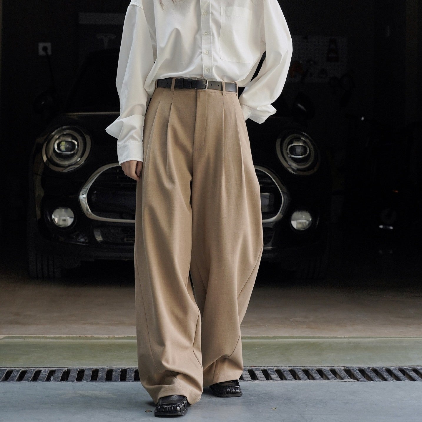 Loose Profile Texture Women's Casual Pants